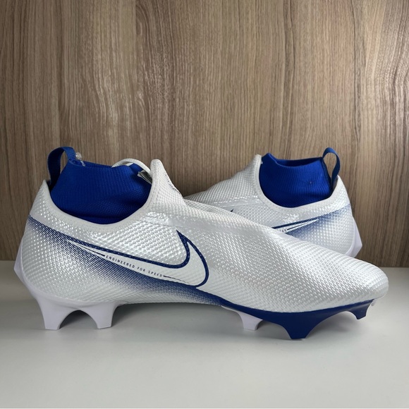 Nike Vapor Edge Pro 360 Football Cleat White Blue CV6345-107 Men’s Size 13 - Picture 5 of 10